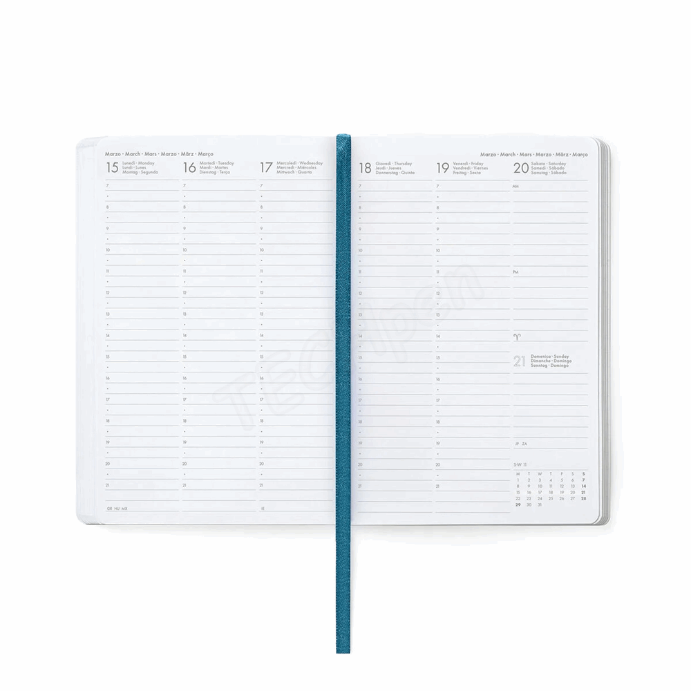 LEGAMI AG2716060 16-MONTH DIARY 2027 - TRAVEL - STICKERS - MEDIUM - WEEKLY