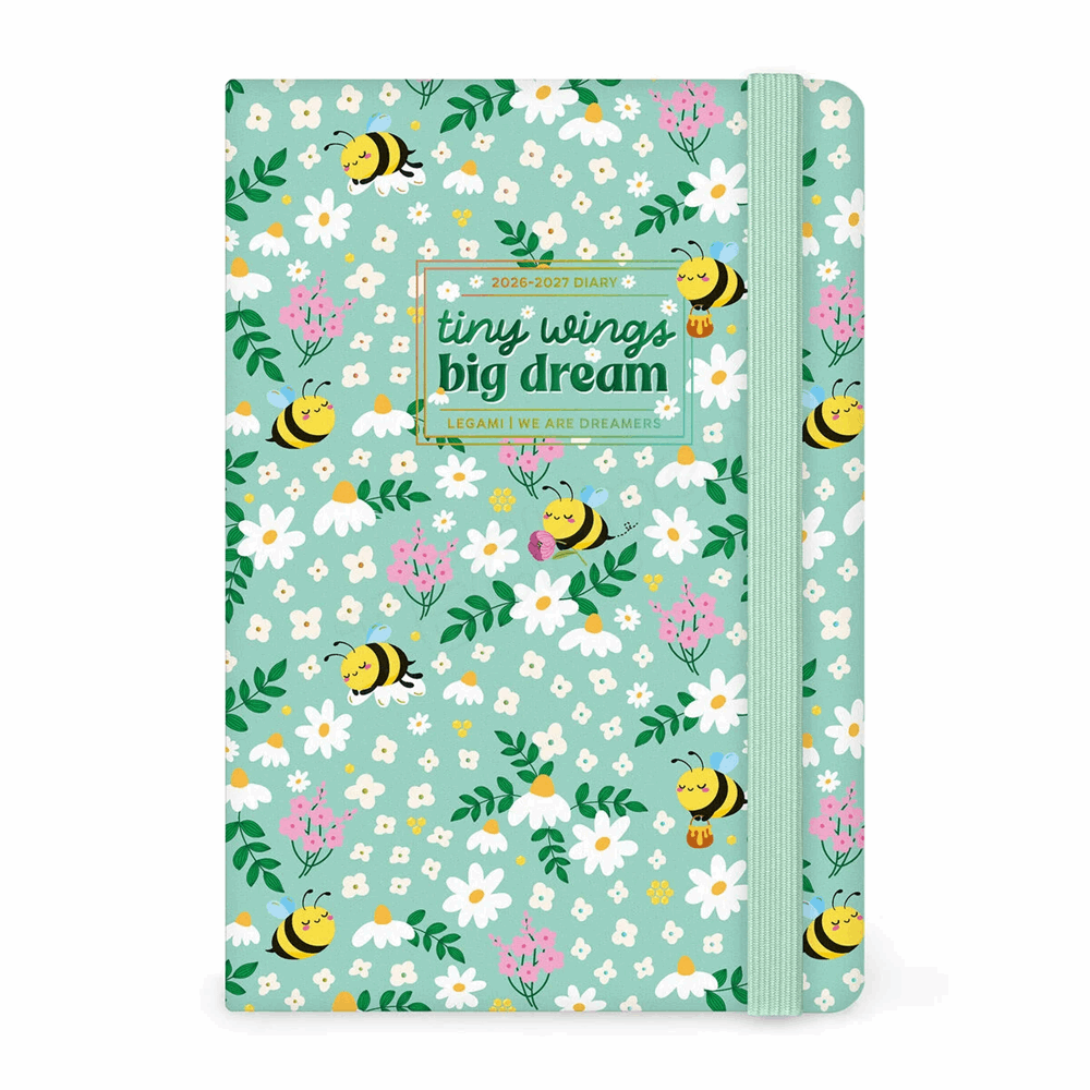LEGAMI AG2716062 16-MONTH DIARY 2027 - BEE - GREEN - MEDIUM - WEEKLY