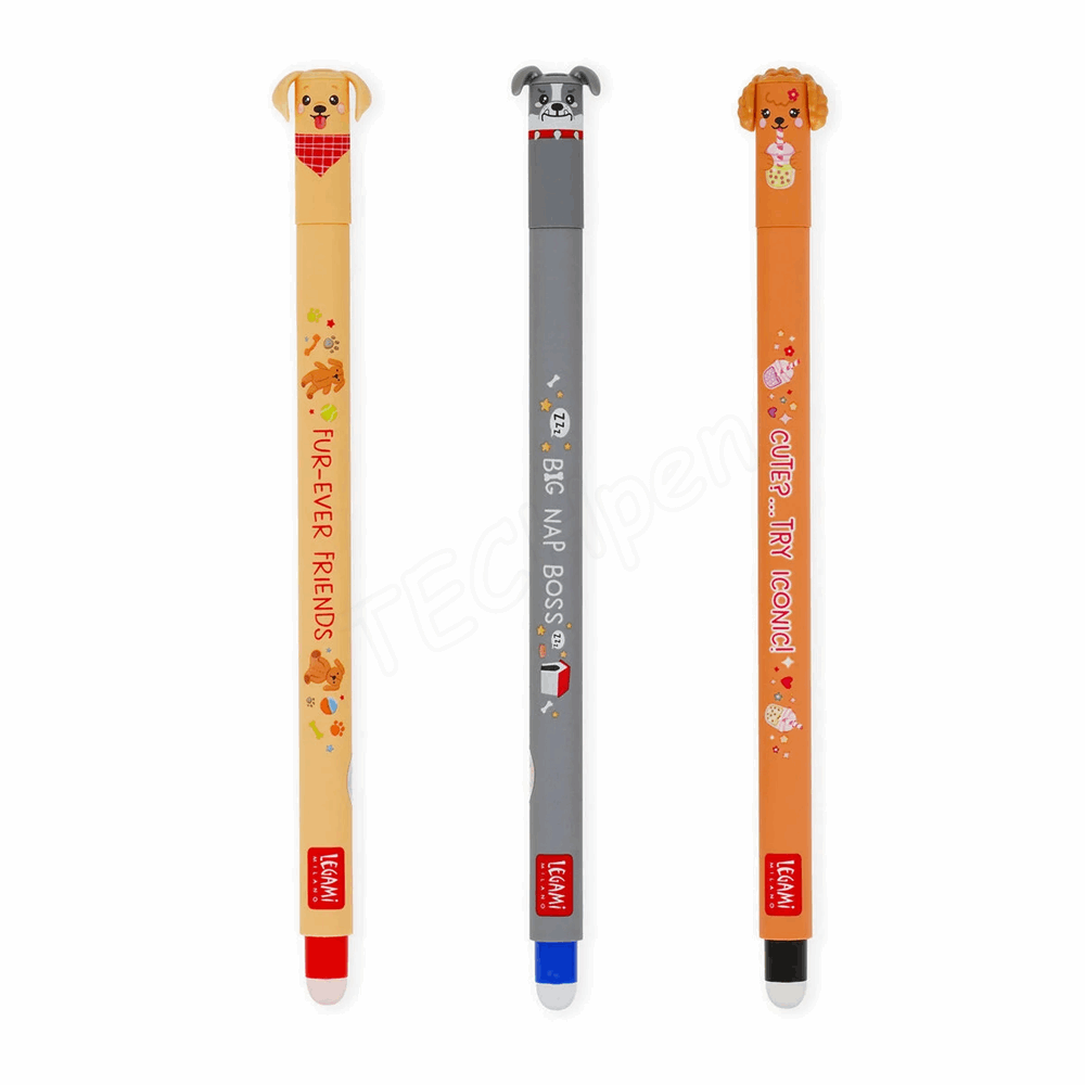 LEGAMI BTS 2026 - EPSET0017 SET OF 3 ERASABLE GEL PENS - SECRET 2026 2 - 0,7 MM - Red/Black/Pink INΚ