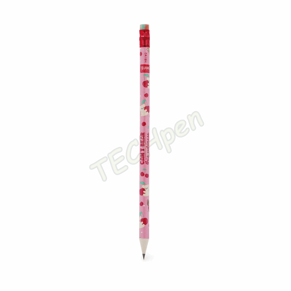 LEGAMI BTS 2026 - SCV0071 I USED TO BE A NEWSPAPER - RECYCLED PAPER PENCIL - TEDDY CHERRY