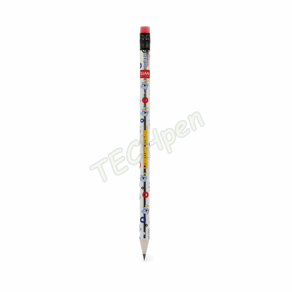 LEGAMI BTS 2026 - SCV0075 I USED TO BE A NEWSPAPER - RECYCLED PAPER PENCIL - ROBOT