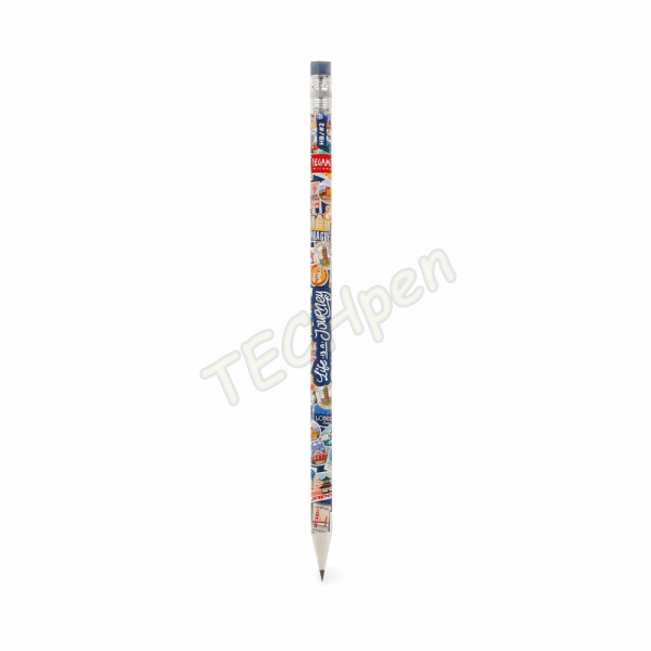 LEGAMI BTS 2026 - SCV0076 I USED TO BE A NEWSPAPER - RECYCLED PAPER PENCIL - TRAVEL STICKERS