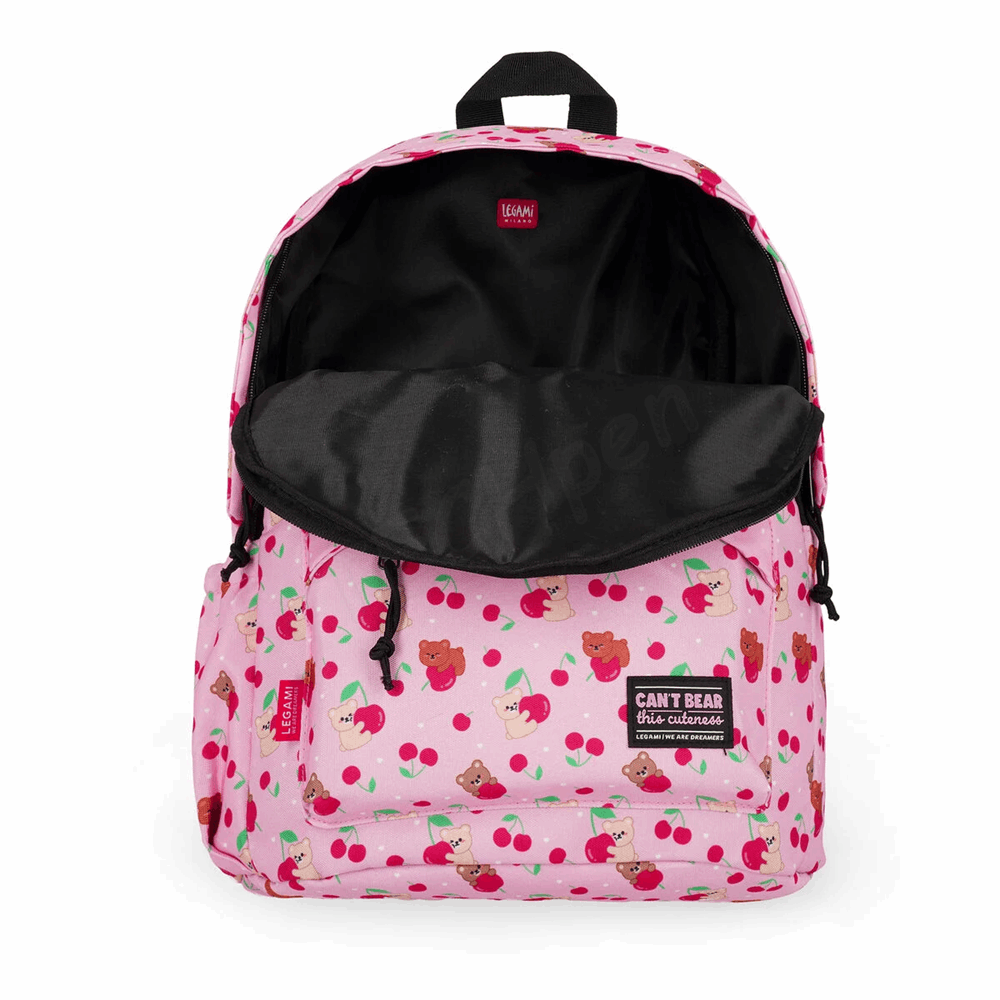LEGAMI BTS 2026 - BPK0021 MY BACKPACK - BACKPACK - TEDDY BEAR - CHERRY