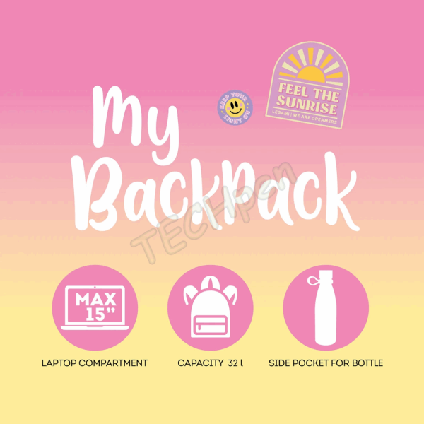 LEGAMI BTS 2026 - BPK0023 MY BACKPACK - BACKPACK - SUNRISE LOVER