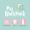 LEGAMI BTS 2026 - BPK0024 MY BACKPACK - BACKPACK - KITTY - BUBBLE TEA