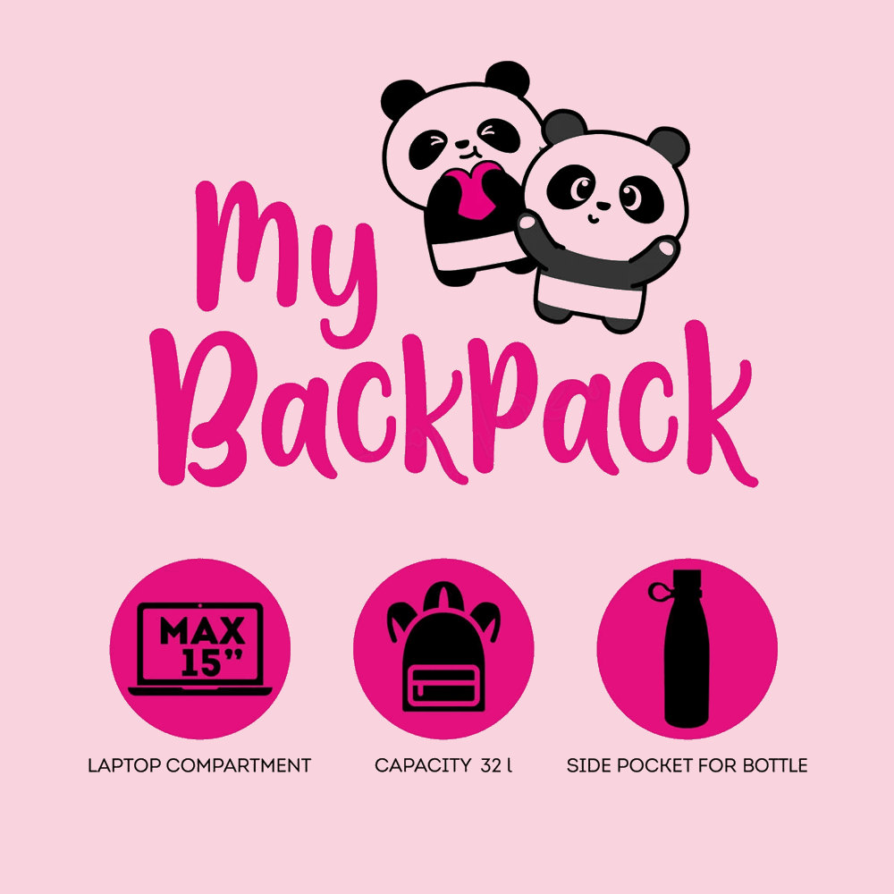 LEGAMI BTS 2026 - BPK0025 MY BACKPACK - BACKPACK - PANDA