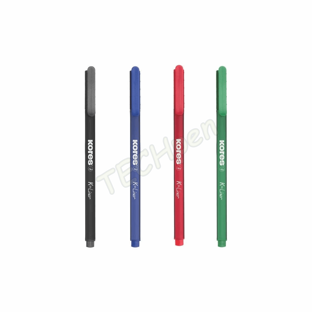 KORES ΜΑΡΚΑΔΟΡΟΣ K-LINER 0,4mm SET 4 ΧΡΩΜΑΤΩΜ