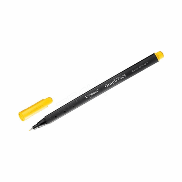 MAPED ΜΑΡΚΑΔΟΡΑΚΙ ΓΡΑΦΗΣ GRAPH PEPS FINE 0.4mm ΚΙΤΡΙΝΟ 749115