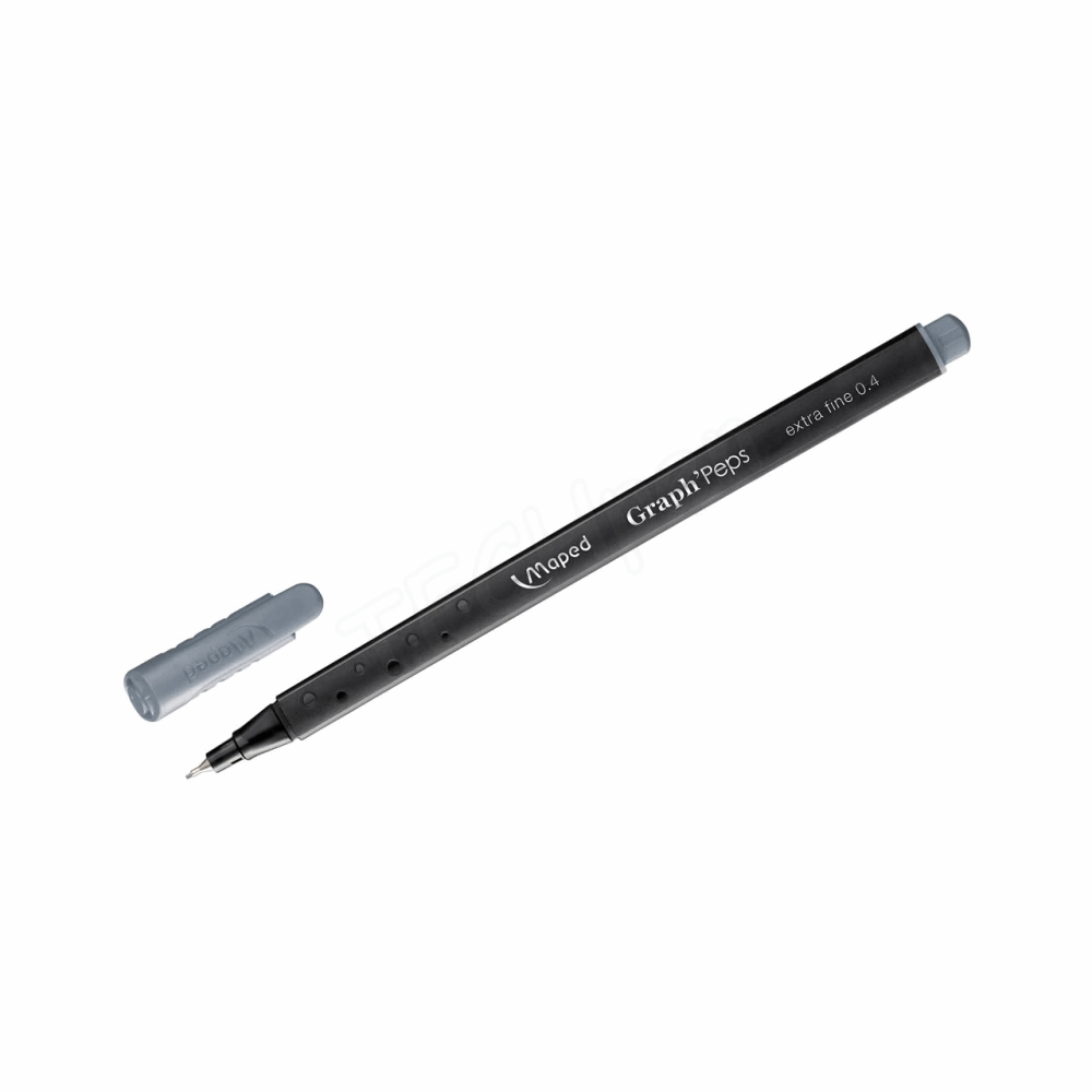 MAPED ΜΑΡΚΑΔΟΡΑΚΙ ΓΡΑΦΗΣ GRAPH PEPS FINE 0.4mm ΓΚΡΙ 749123