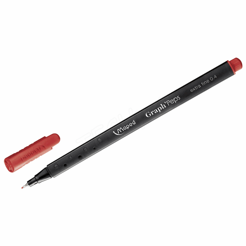 MAPED ΜΑΡΚΑΔΟΡΑΚΙ ΓΡΑΦΗΣ GRAPH PEPS FINE 0.4mm ΚΟΚΚΙΝΟ 749117
