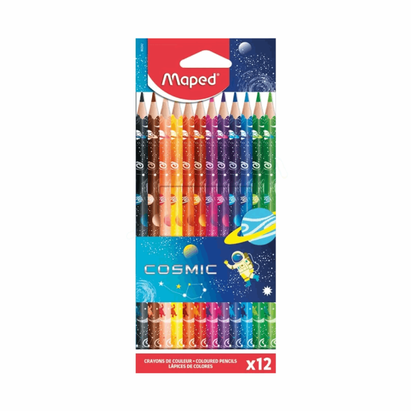 MAPED ΣΧΟΛΙΚΕΣ ΞΥΛΟΜΠΟΓΙΕΣ COSMIC ΣΕΤ 12τμχ 862242