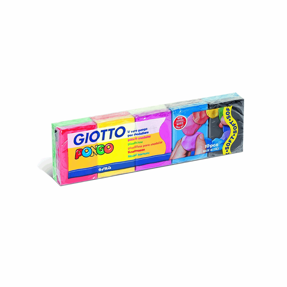 GIOTTO ΠΛΑΣΤΕΛΙΝΗ 10 ΧΡΩΜΑΤΑ 500gr 000510800