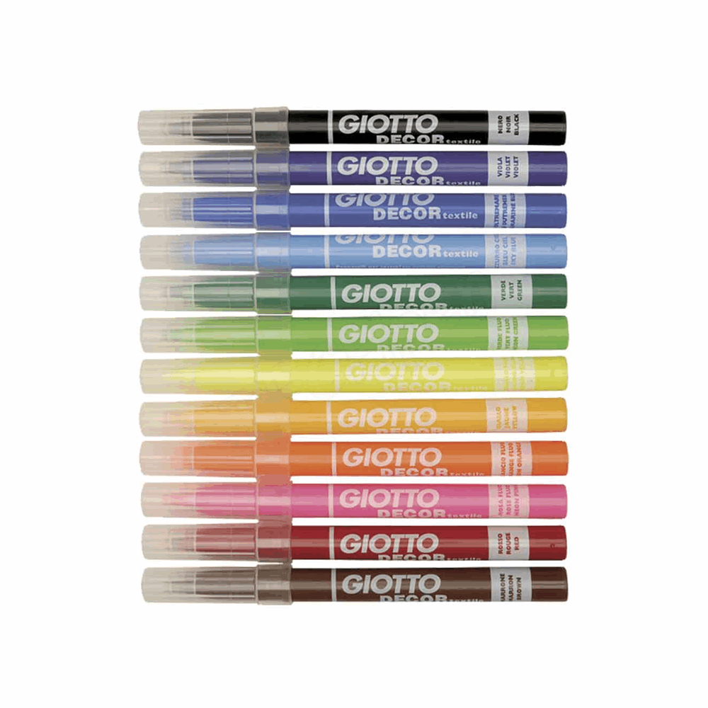 GIOTTO ΜΑΡΚΑΔΟΡΟΣ ΔΙΑΚΟΣΜΗΣΗΣ ΥΦΑΣΜΑΤΟΣ DECOR TEXTILE 4mm WATER BASED INK 049480000