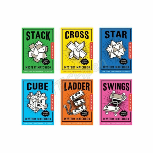 KIKKERLAND MYSTERY MATCHBOX WOODEN PUZZLE