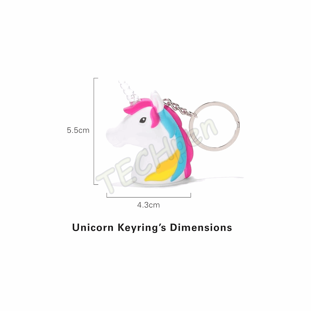 KIKKERLAND UNICORN LED KEYCHAIN