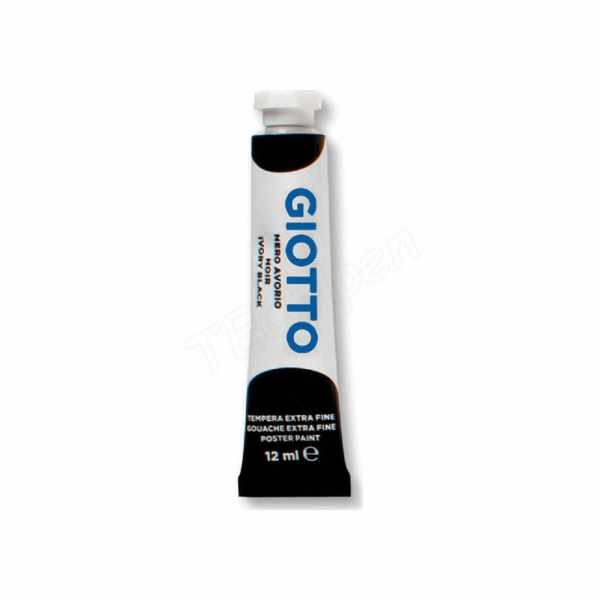 GIOTTO FINE POSTER TEMΠΕΡΑ 12ml ΜΑΥΡΟ 24 000352024
