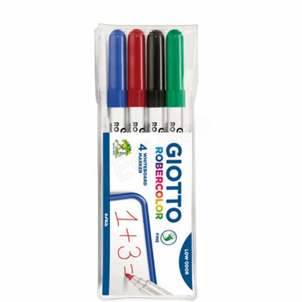 GIOTTO ΜΑΡΚΑΔΟΡΟΣ ΑΣΠΡΟΠΙΝΑΚΑ ROBERCOLOR ΛΕΠΤΟΙ 4 ΧΡΩΜΑΤΑ 000413100