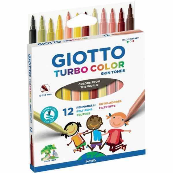 GIOTTO TURBO COLOR SKIN TONES 12τμχ 0.28mm 000526900