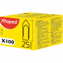 MAPED ΣΥΝΔΕΤΗΡΕΣ ΜΕΣΑΙΟΥ ΜΕΓΕΘΟΥΣ 25mm 100τμχ 322120