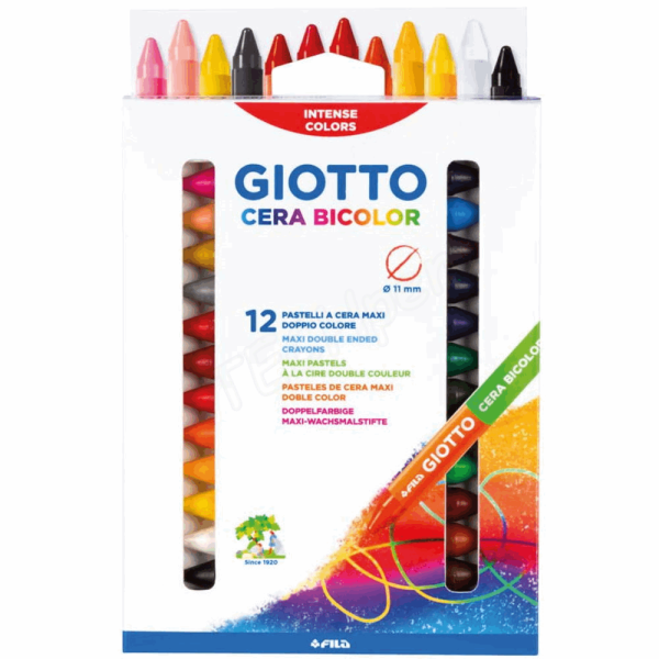 GIOTTO CERA BICOLOR ΚΗΡΟΜΠΟΓΙΕΣ 12τμχ 000291300