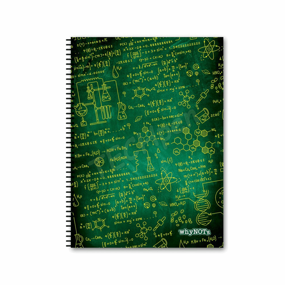 WHYNOTE ΤΕΤΡΑΔΙΟ ΣΠΙΡΑΛ Α4 SCIENCE - 4θ - 120φ 810.026