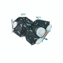 FLOSS&ROCK ΟΜΠΡΕΛΑ 3D ΠΟΥ ΑΛΛΑΖΕΙ ΧΡΩΜΑ - SPACE 43P6407