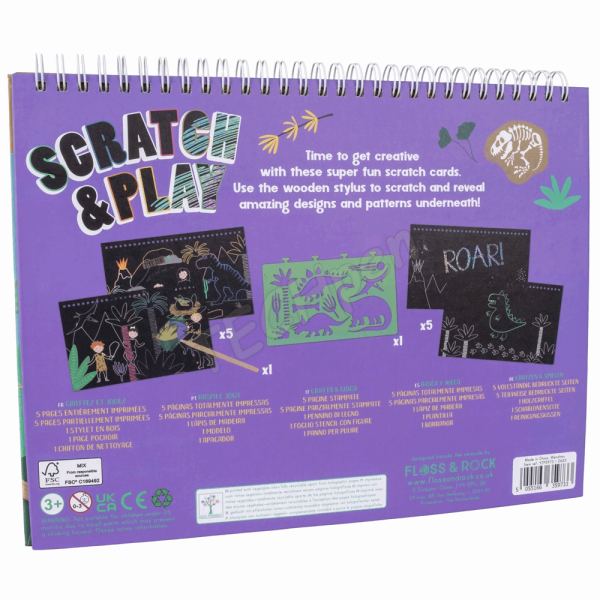 Floss&Rock SCRATCH PLAY DINO 47P5973