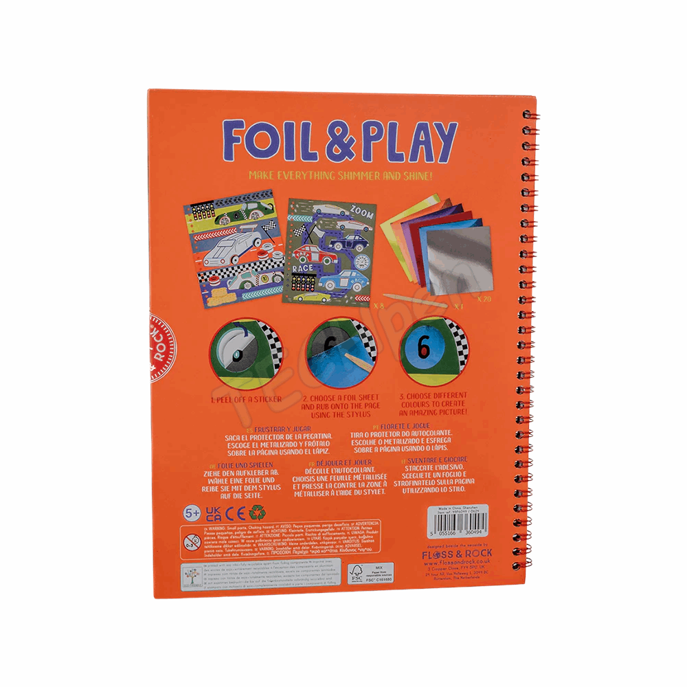 FLOSS&ROCK  Cars Foil & Play *NEW* 49P6049
