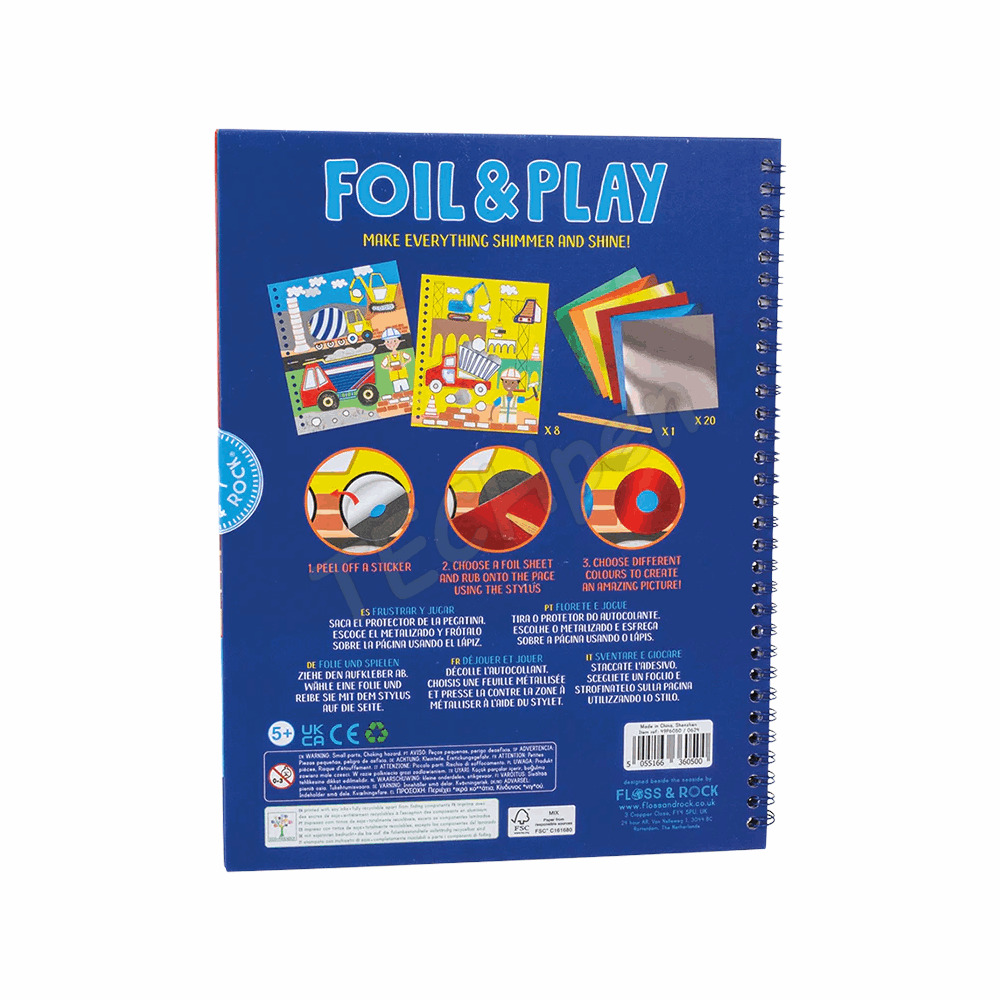 FLOSS&ROCK  Construction Foil & Play *NEW* 49P6050