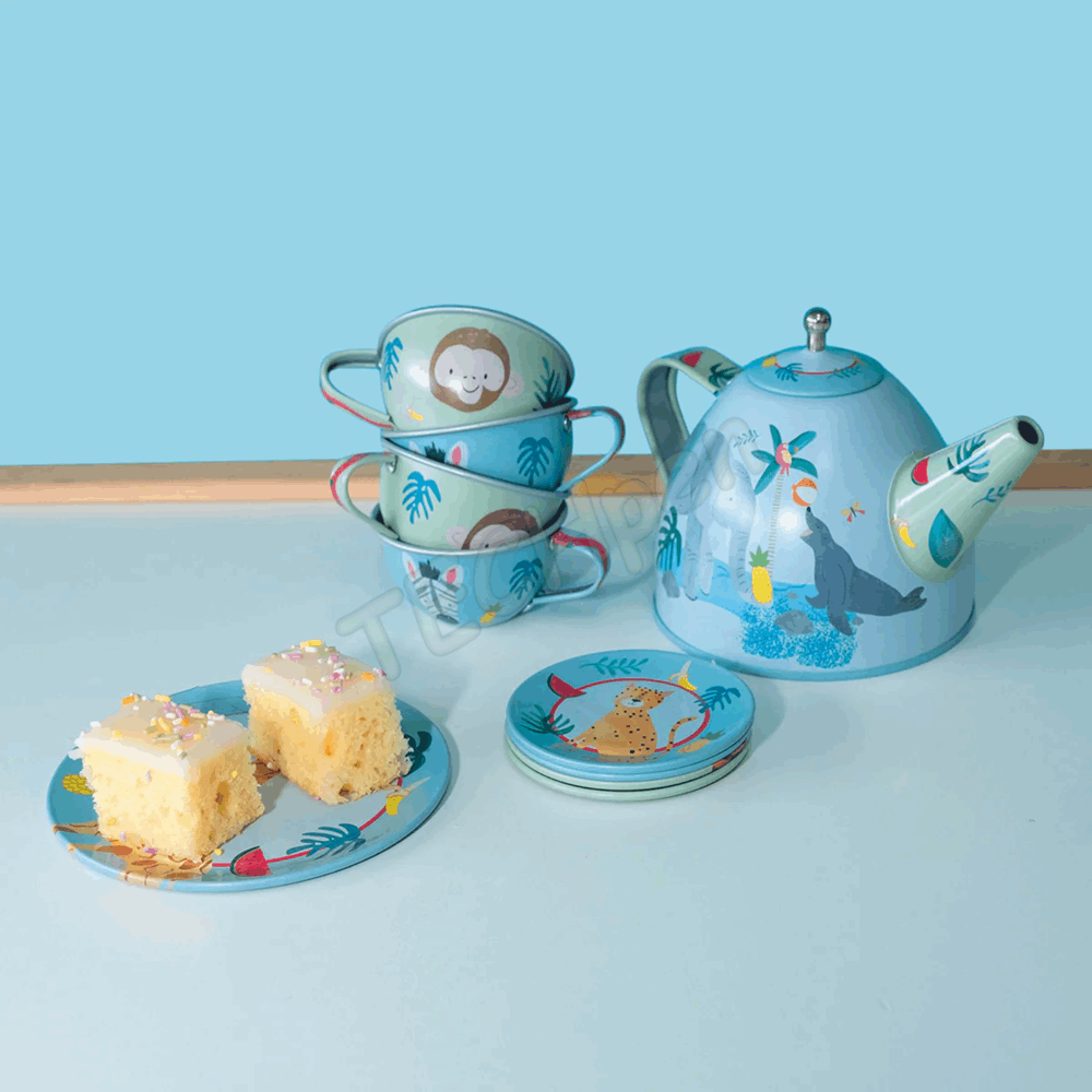 FLOSS&ROCK  Jungle 14pc Tea Set *NEW* 49P6060