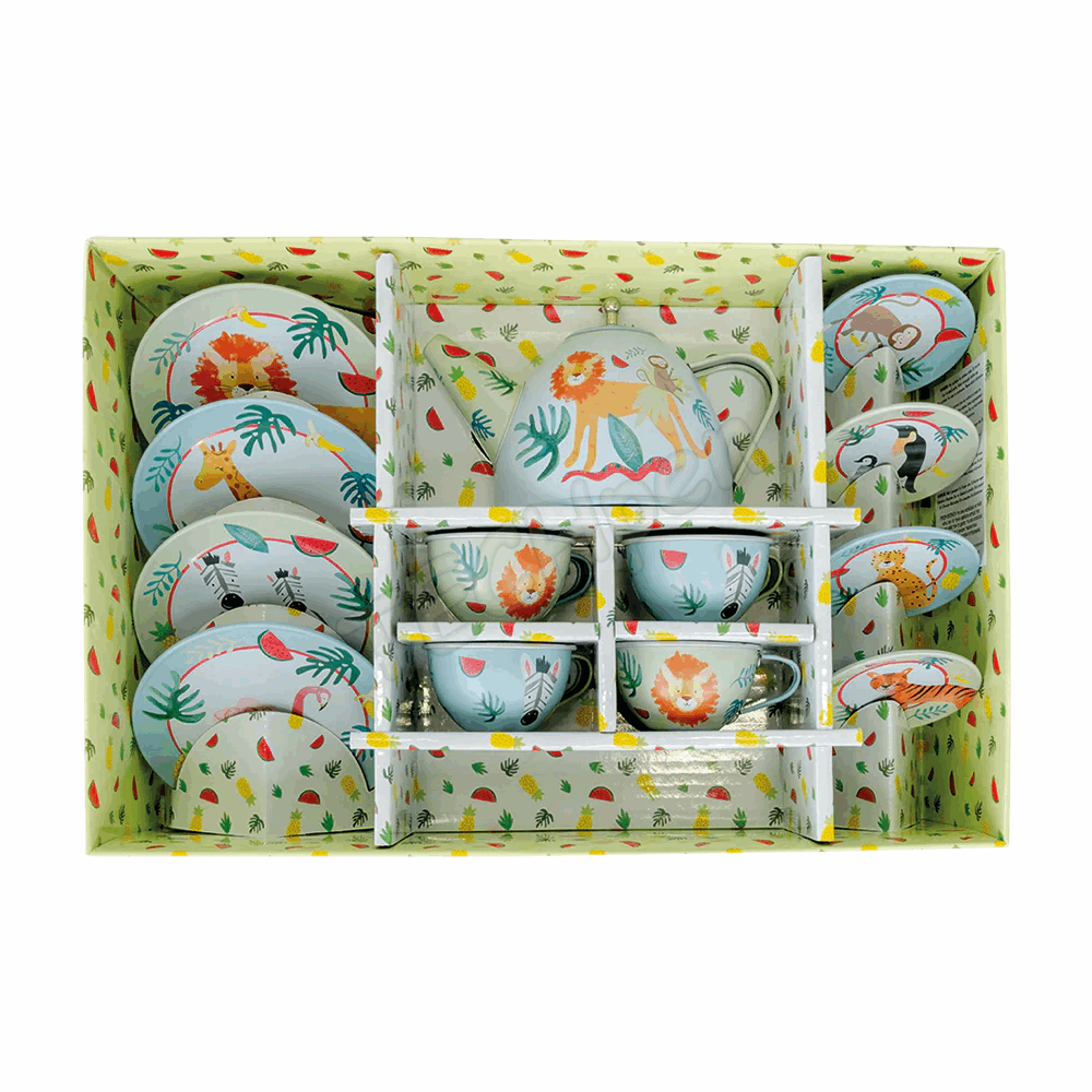 FLOSS&ROCK  Jungle 14pc Tea Set *NEW* 49P6060