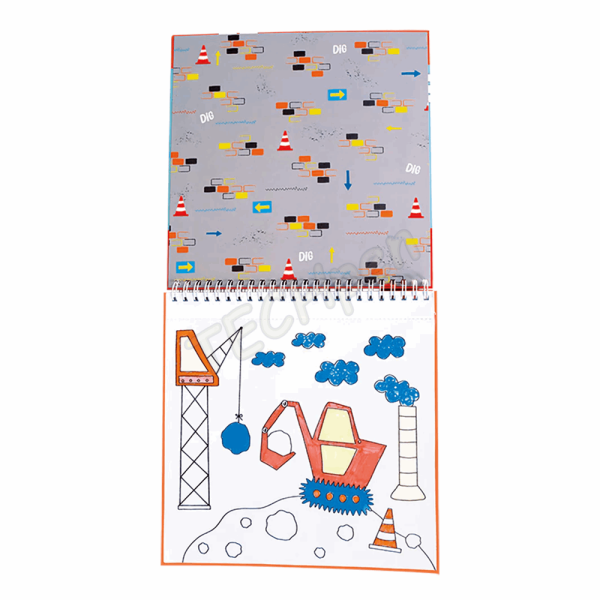FLOSS&ROCK  Construction Colouring Fun *NEW* 49P6065