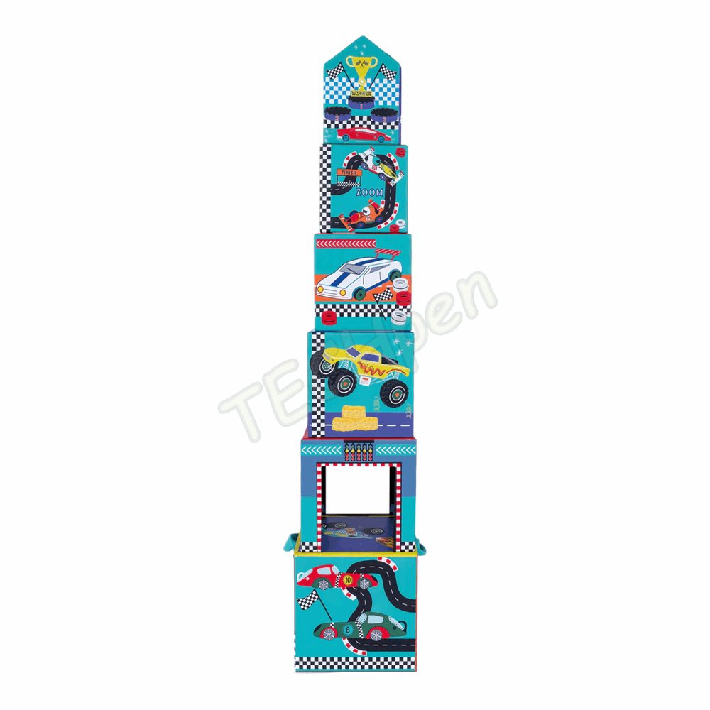 FLOSS&ROCK  Cars Stacking Cubes *NEW* 49P6070