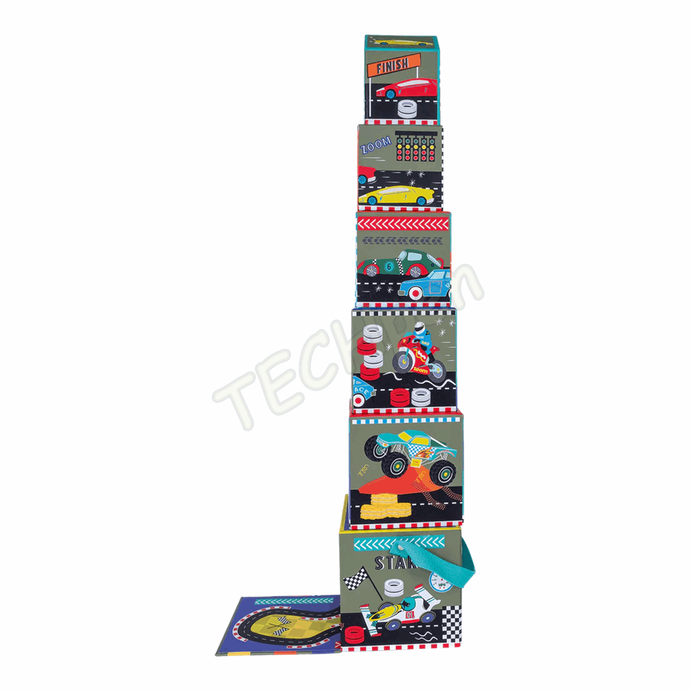 FLOSS&ROCK  Cars Stacking Cubes *NEW* 49P6070
