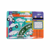 FLOSS&ROCK  Cars Colouring Fun and Games Mat *NEW* 49P6075