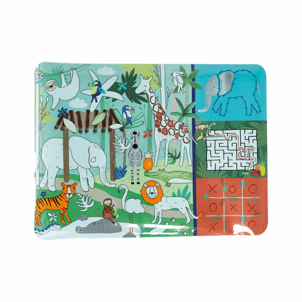 FLOSS&ROCK  Jungle Colouring Fun and Games Mat *NEW* 49P6077