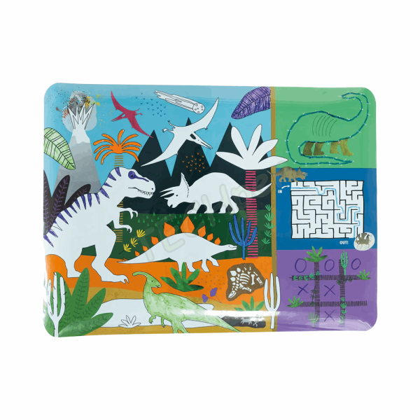 FLOSS&ROCK  Dino Colouring Fun and Games Mat *NEW* 49P6078