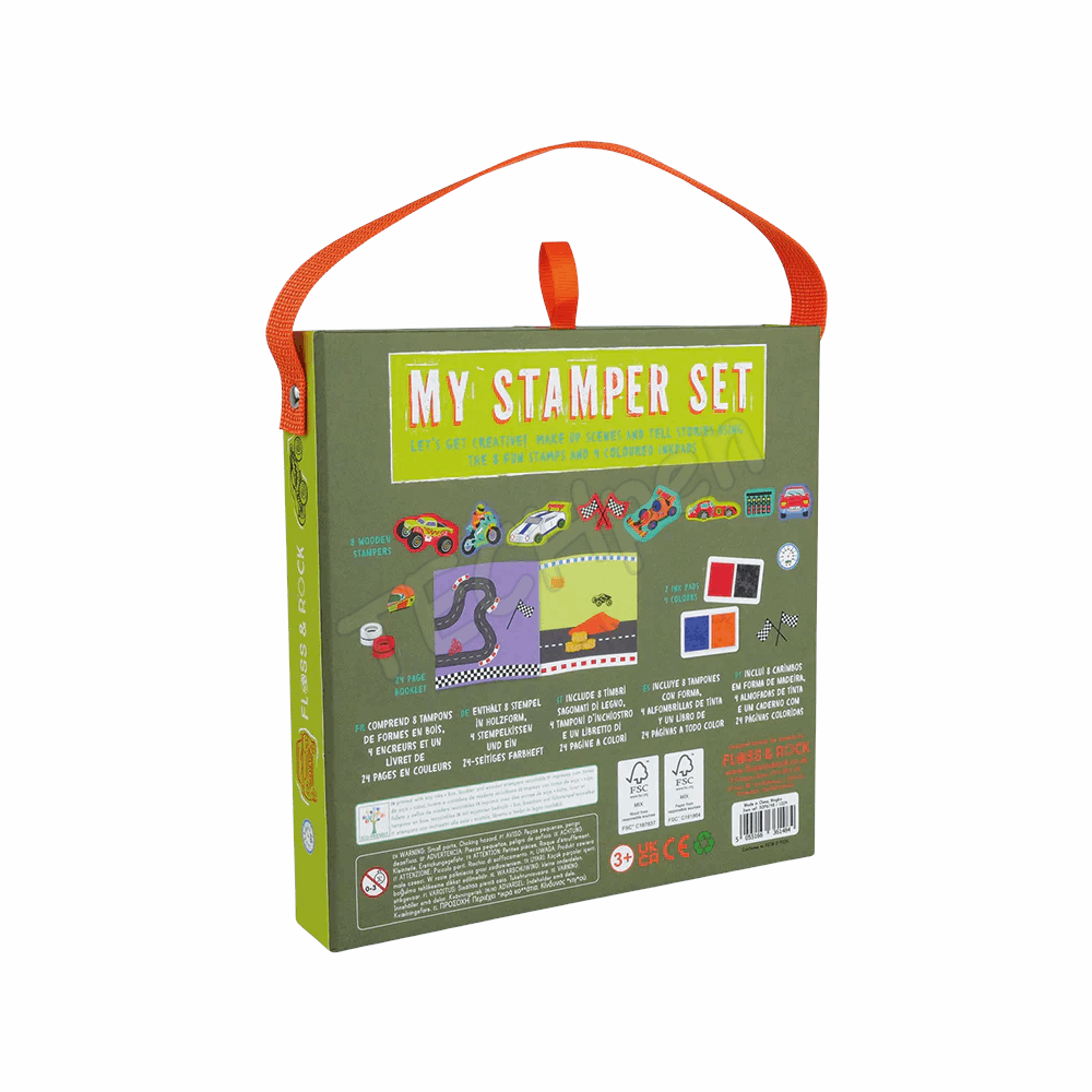 FLOSS&ROCK Cars Stamper Set *NEW* 50P6148