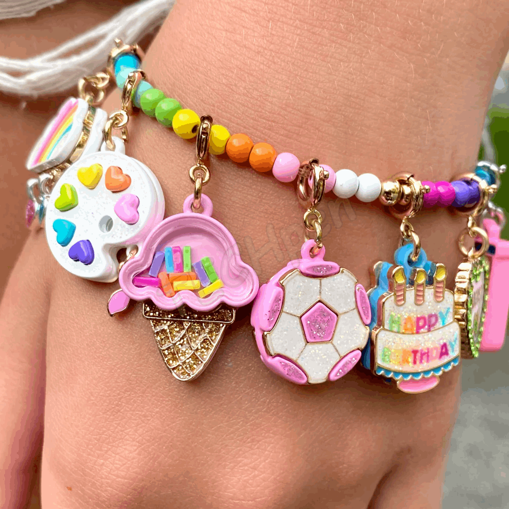 CHARM IT! GOLD GLITTER SOCCERBALL CHARM CT01-12