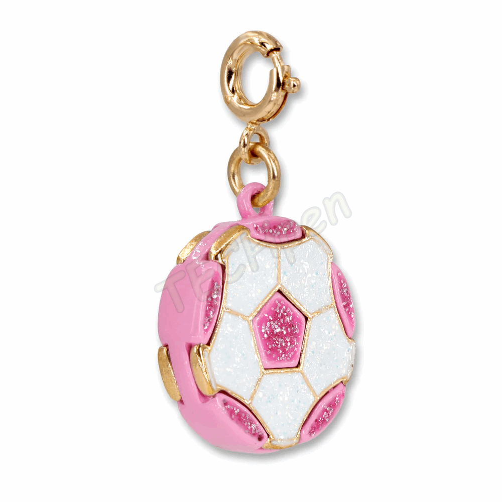CHARM IT! GOLD GLITTER SOCCERBALL CHARM CT01-12