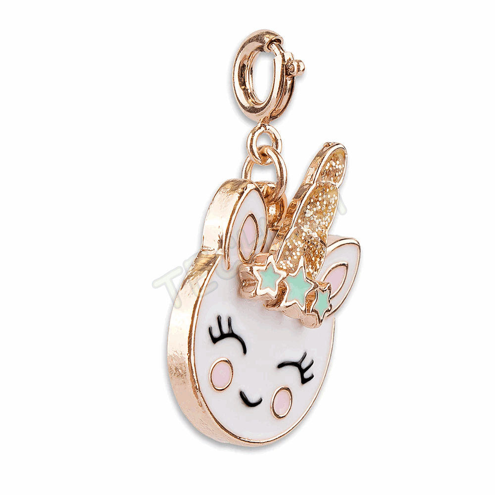CHARM IT! GOLD UNICORN SMILEY CHARM CT02-11
