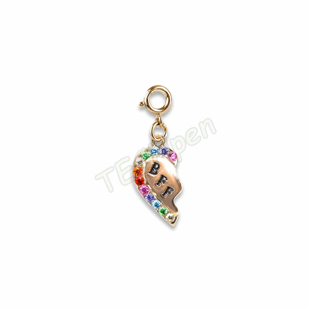 CHARM IT! GOLD BFF BROKEN HEART CHARM CT03-01