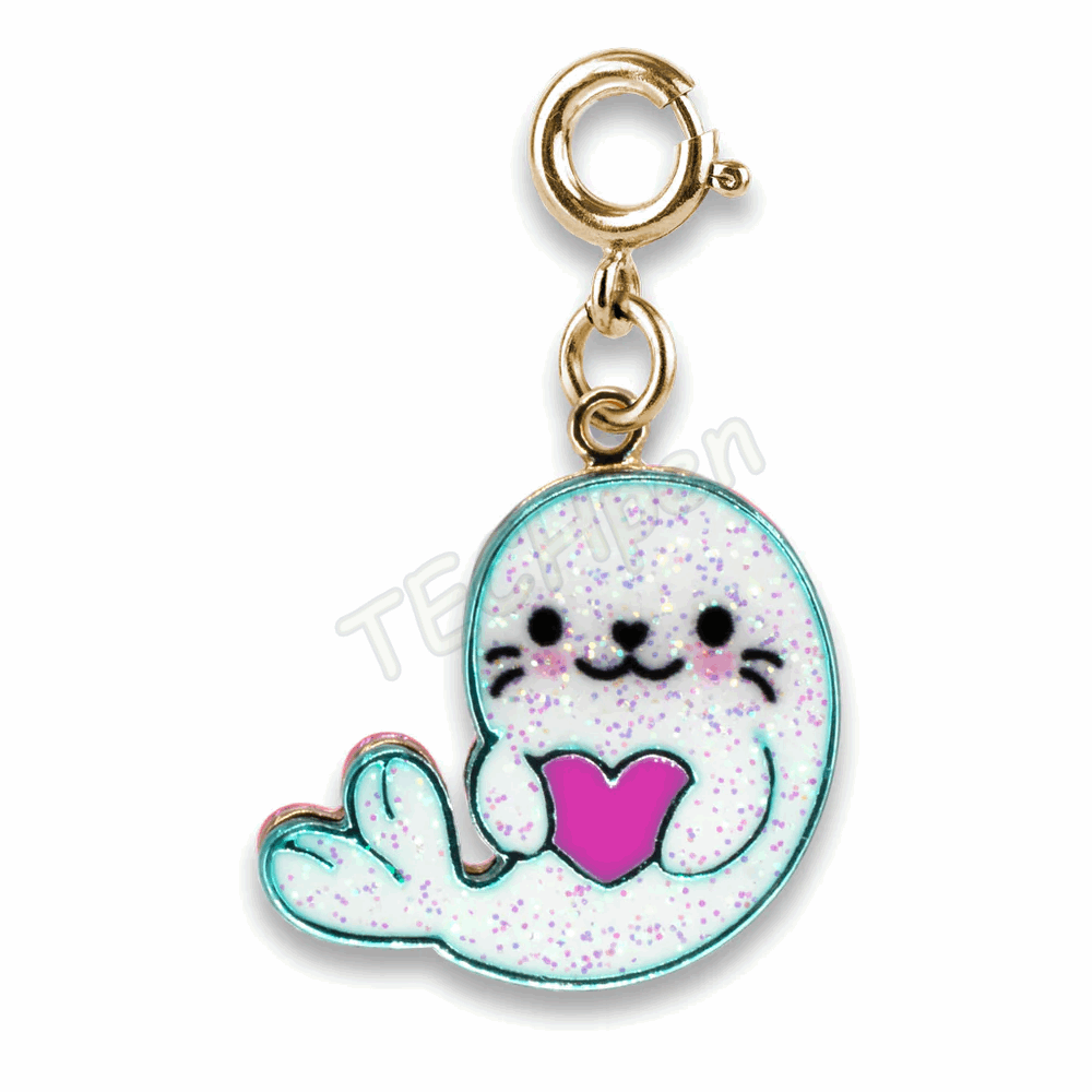 CHARM IT! Gold Glitter Seal Charm CT02-26