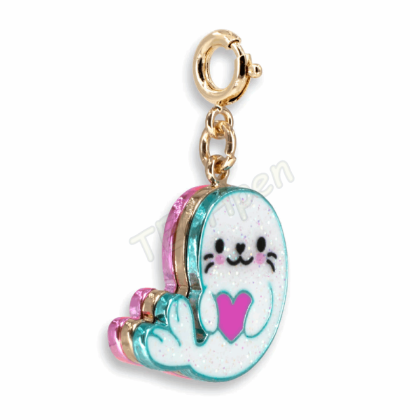 CHARM IT! Gold Glitter Seal Charm CT02-26