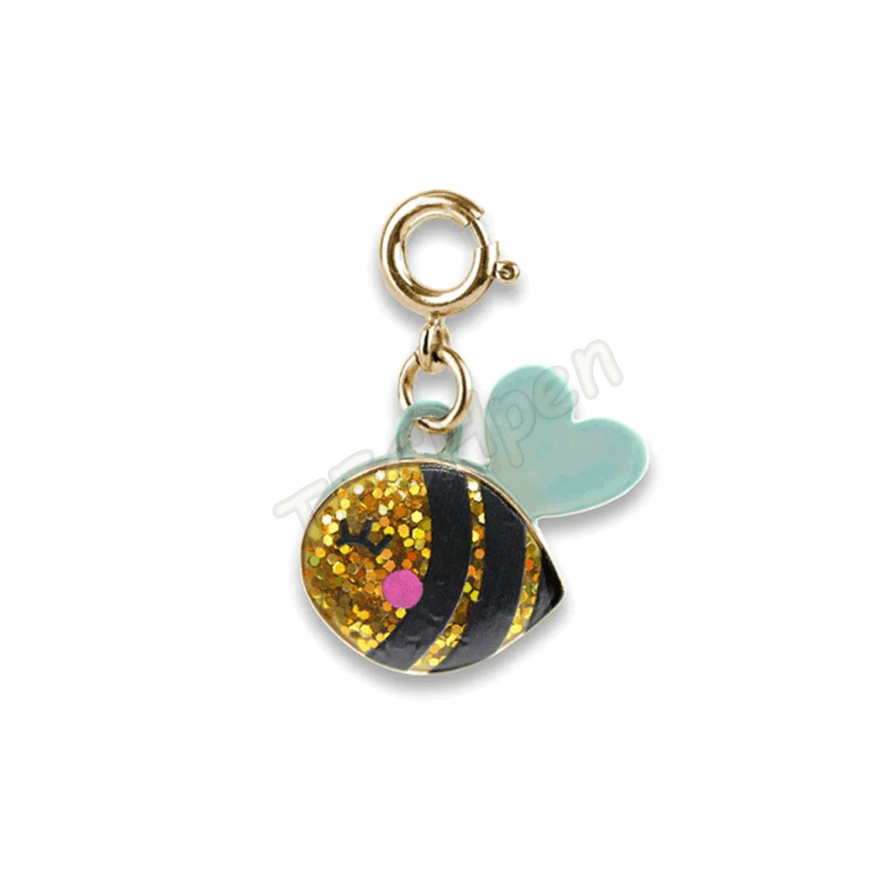 CHARM IT! Gold Glitter Bee Charm CT01-22