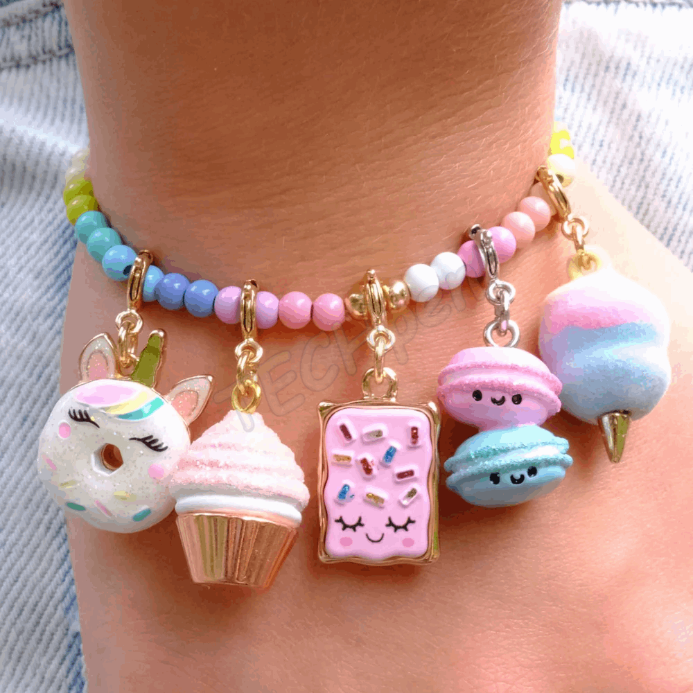 CHARM IT! Gold Unicorn Donut Charm CT01-16