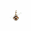 CHARM IT! Gold Swivel Leopard Pawprint Charm CT01-19