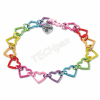 CHARM IT! Rainbow Heart Link Bracelet CT07-08