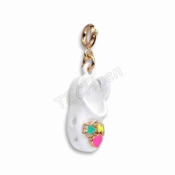 CHARM IT!  Gold Rubber Clog CT03-17