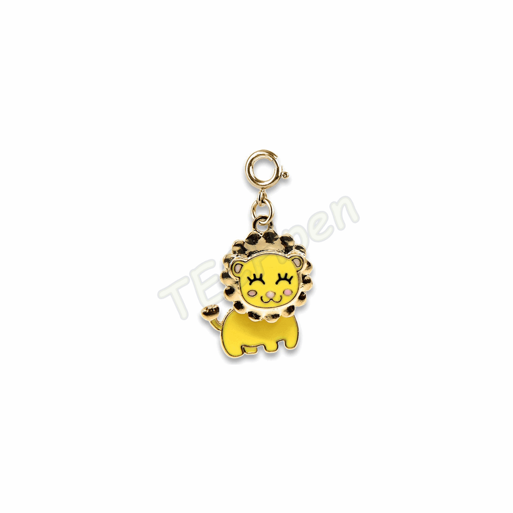 CHARM IT!  Gold Swivel Lion CT03-20